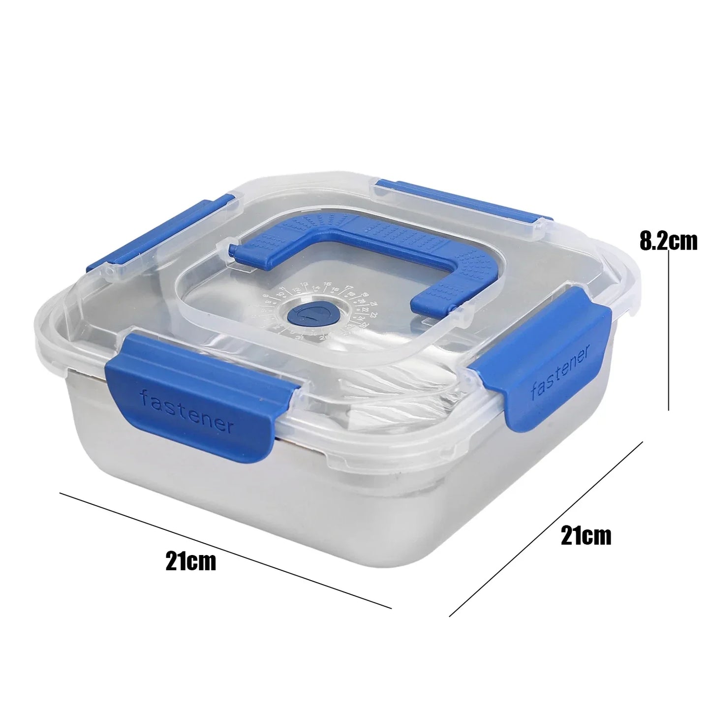 316 Stainless Steel Large Capacity Food Container - Sealed Anti-Drip Lunch Box for Camping Picnic, Fruit & Salad Storage