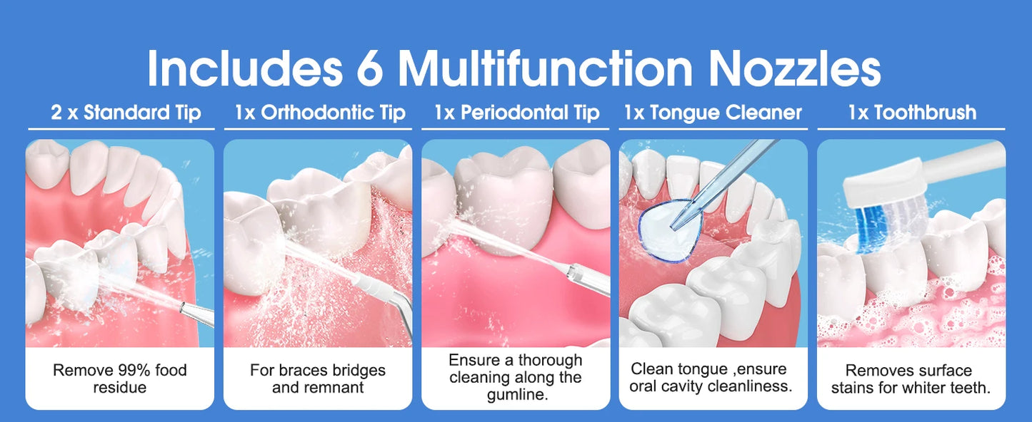 h2ofloss Original Jet Tips Replacement Nozzles for h2ofloss Dental Water Flosser Oral Irrigator Accessories