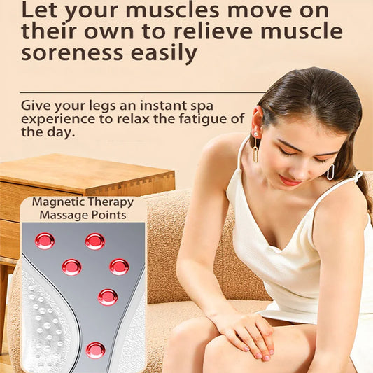 Vibration Foot Leg Trainer with Heat,Remote Control,Adjustable Vibration Speed Electric Machine, for Circulation,Plantar Fa