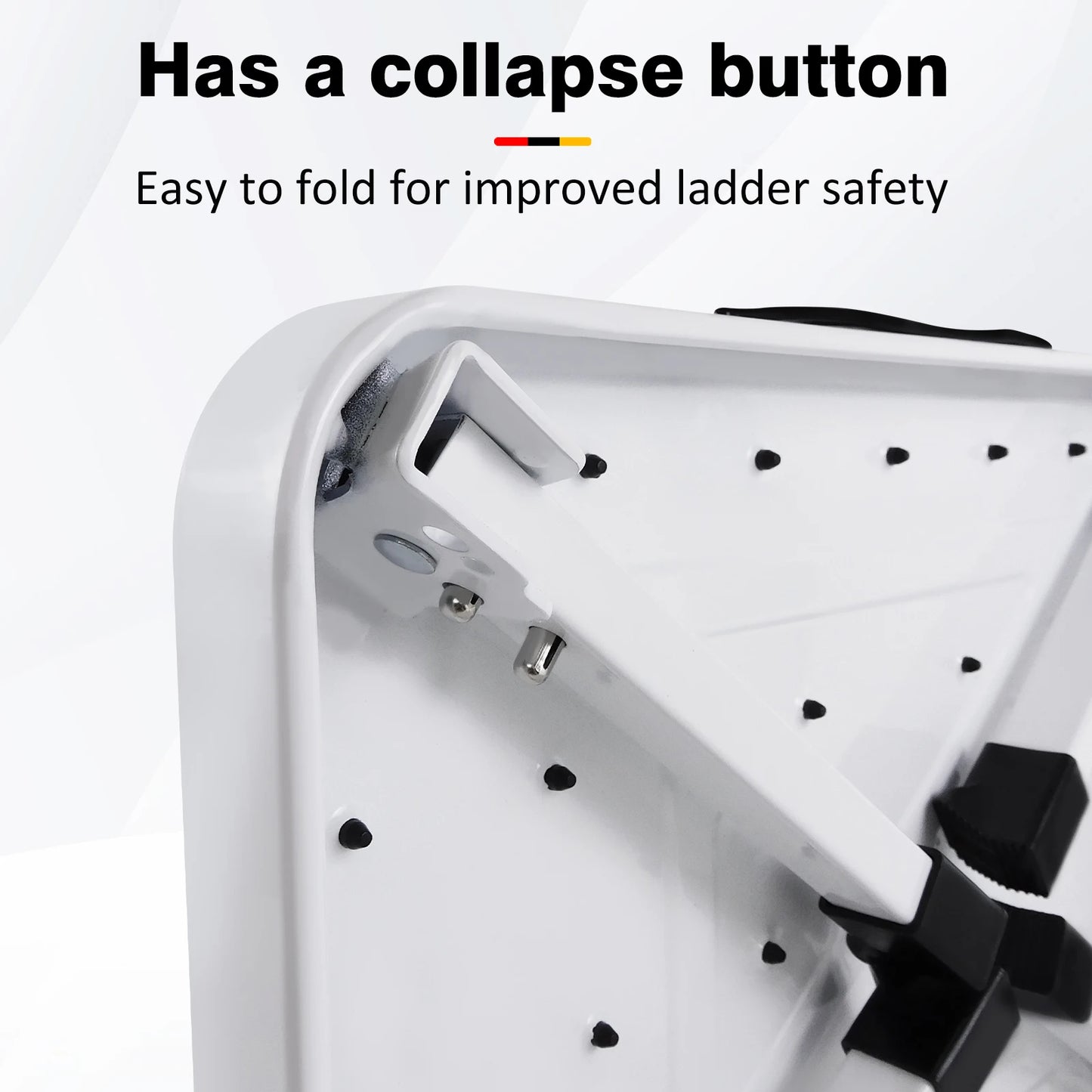 Step Stool Extra Wide Step Safety Non Slip Mat Heavy Duty Steel Folding Portable Kitchen Stool Home Garden Tool DIY