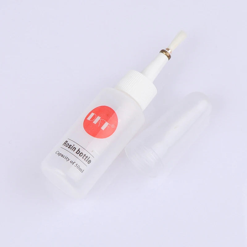 50ml Plastic Clear Liquid Alcohol Bottle Rosin Solder Flux Paste Bottle Dropper With Brush For Welding Repair Tools