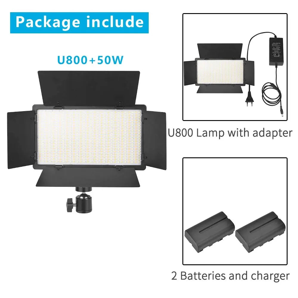 Nagnahz U800 U600 LED Photo Studio Light for Tiktok Youbute Game Live Video Lighting Portable Video Recording Photography Lamp
