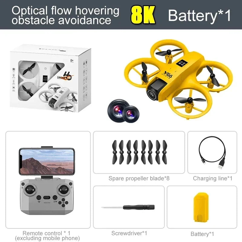 Lenovo V66 Mini Drone | 4K HD Camera, WiFi FPV, Obstacle Avoidance, Pocket-Sized RC Helicopter & Quadcopter