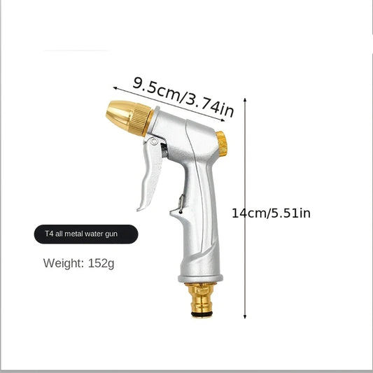 High Pressure Water Spray Gun Metal Brass Nozzle Garden Hose Pipe Lawn Car Wash Sprayer Sprinkler Car Wash Tool Water Guns Xy002