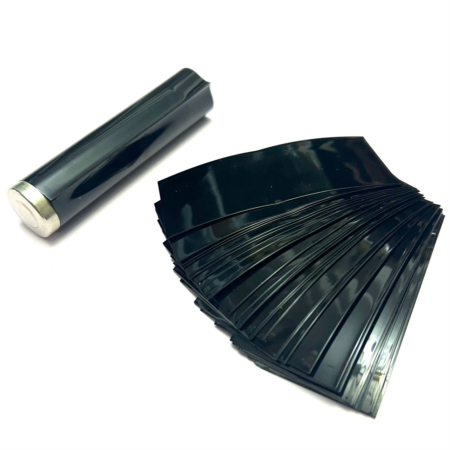 100Pcs Flat PVC Heat Shrink Tubing Tube For 18650 Battery Shrink Film Sleeve Shrink Film Self-Adhesive Insulator