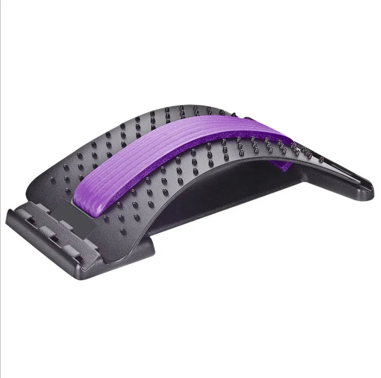 Back Support Back Stretching Device,Back Massager for Bed Chair Car,Multi-Level Lumbar Support Stretcher Spinal Muscle Pain Reli