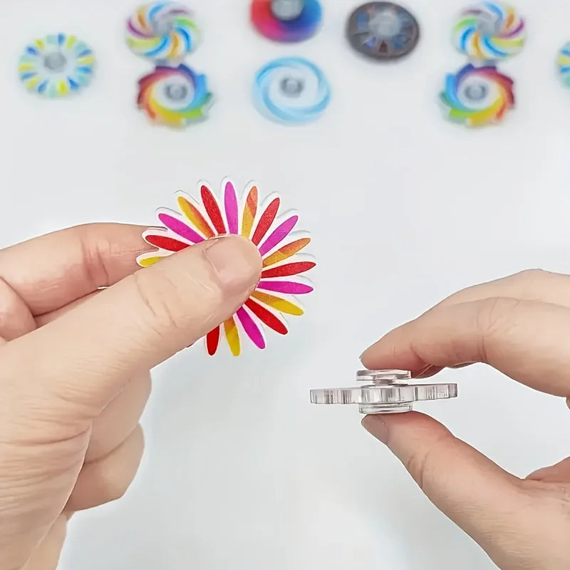 5/10/20pcs Mini Ranbow Fidget Spinner Sensory Stress Relief Toys Kids Birthday Party Favor Classroom Prize Goodies Bags Stuffer