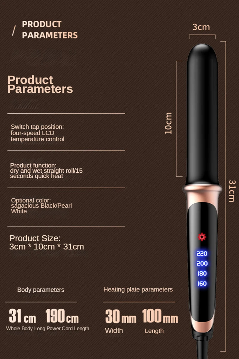 Flat Iron Hair Straightener 2 In 1 Professional Hair Straightener Hair Iron Curling Straightening Irons