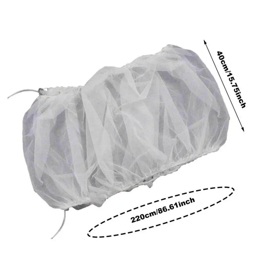 Universal Elastic Bird Cage Cover Transparent Mesh Net Anti Splash Seed Feather Catcher Stretchy Skirt Guard for Parrot Cages