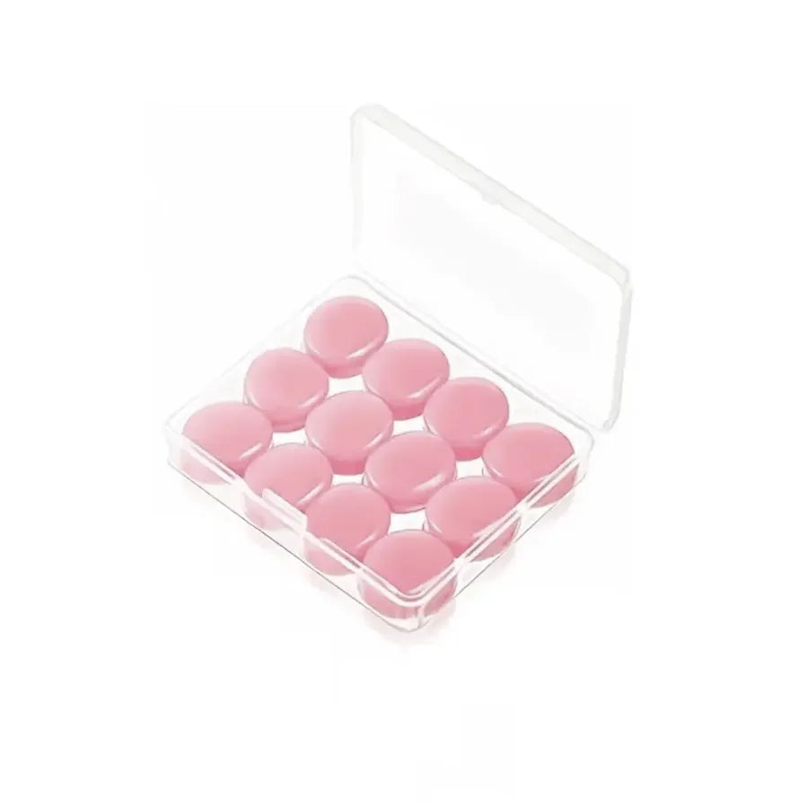 12PCS Silicone Ear Plugs Noise Reduction Sleep Anti Canceling Sound Insulation Earplug Protection Sleeping Reusable Ear Plugs