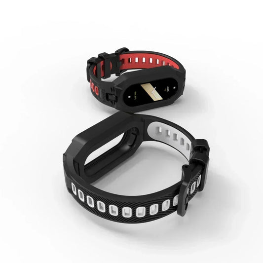 Silicone Sport Strap For Xiaomi Mi Band 9 8 7 6 5 Replacement Soft TPU Case Smartwatch Wristband For Xiaomi Mi Band 9 Bracelets