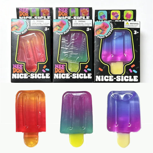 Needoh Sensory Jellyfish Gummy Bear Toy Soft Nice Cube Anti-Stress Stress Relief Pressure Souvenir Sensory Non-toxic Fidget Toy