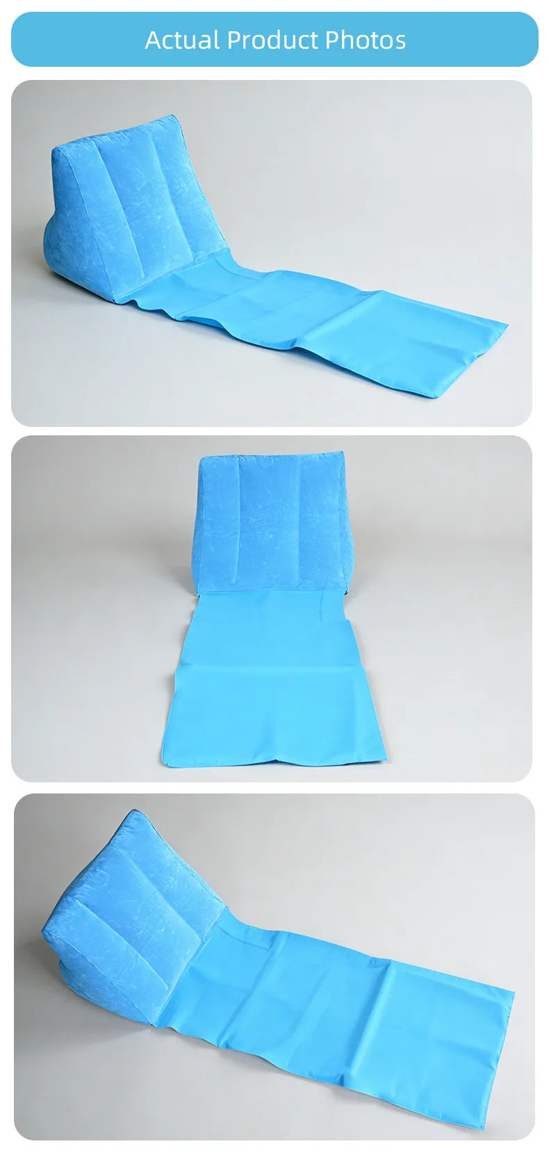 Inflatable Beach Mat, Inflatable Pvc Flocking Inflatable Triangle Pad, Flocking Triangle Pad, Inflatable Beach Cushion