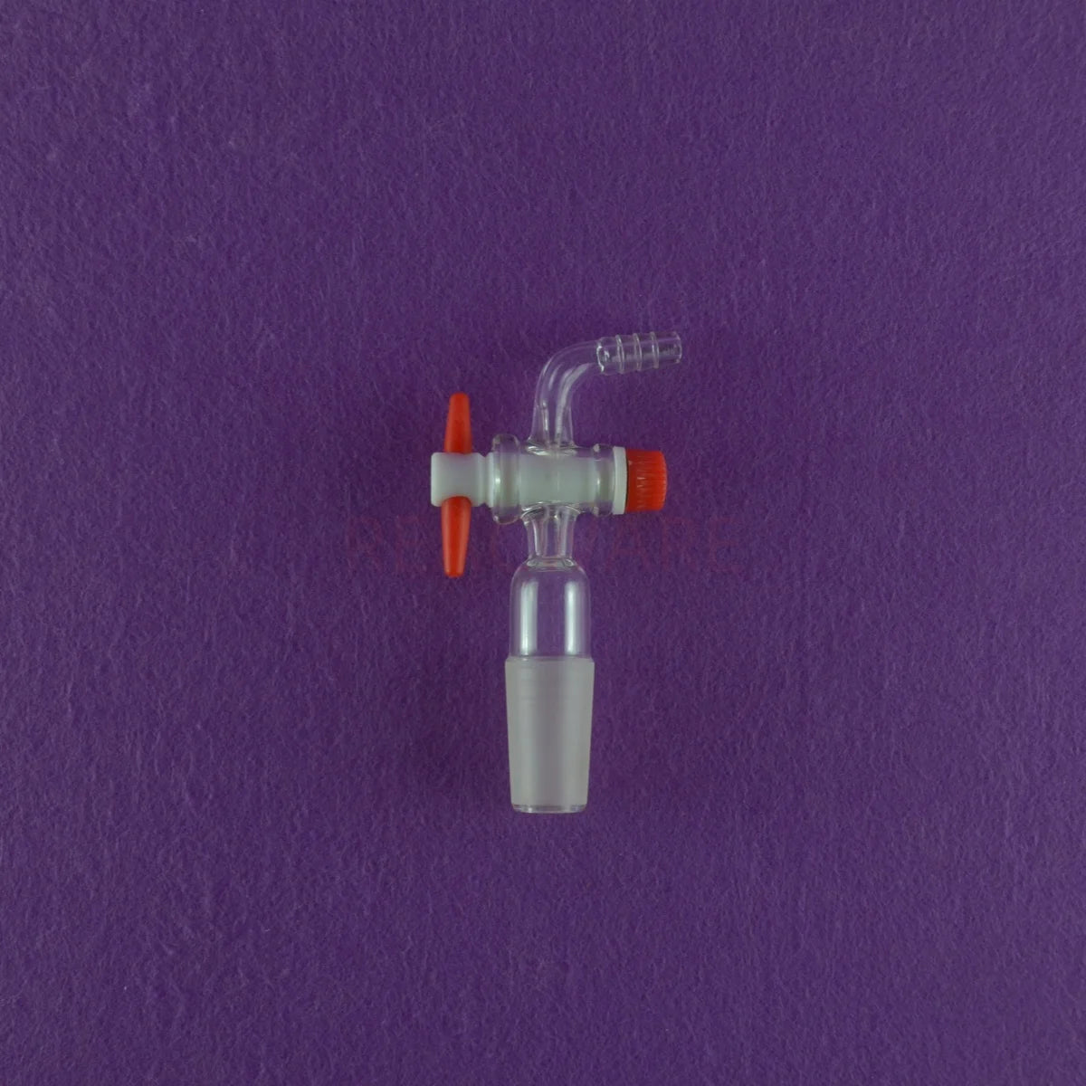 Lab Glass Vacuum Adapter 90 Bent PTFE Stopcock 24/40