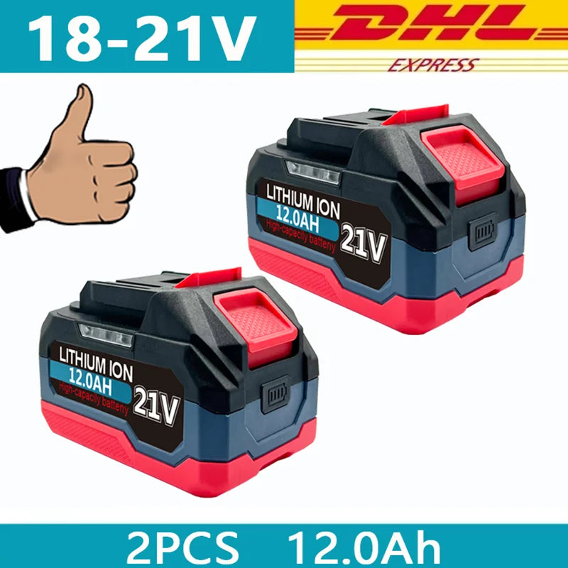 18V 21V 6.0 9.0 12.0Ah Rechargeable Lithium Battery For Makita 18v Power Tools Cordless Wrench Saw Drill Grinder Screwdriver .