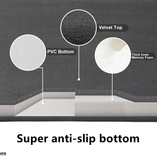 Alfombra de baño súper absorbente y antideslizante de terciopelo coral para suelo y puerta