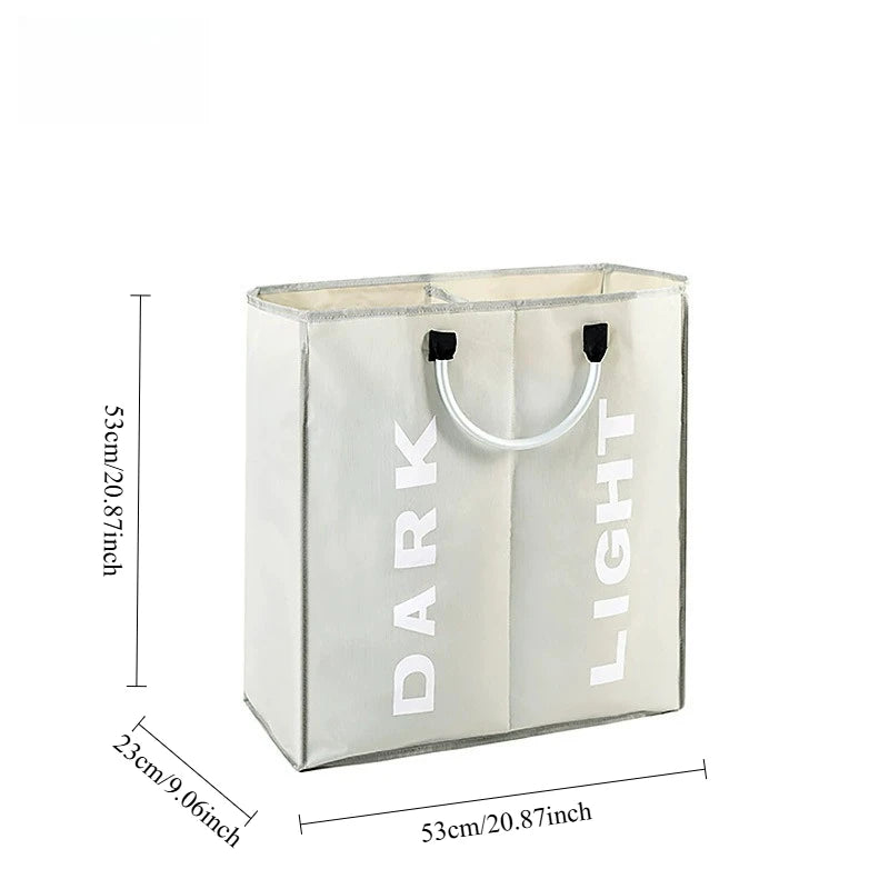 Oxford Cloth Foldable Laundry Hamper with Handles for Dirty Clothes Storage and Organization