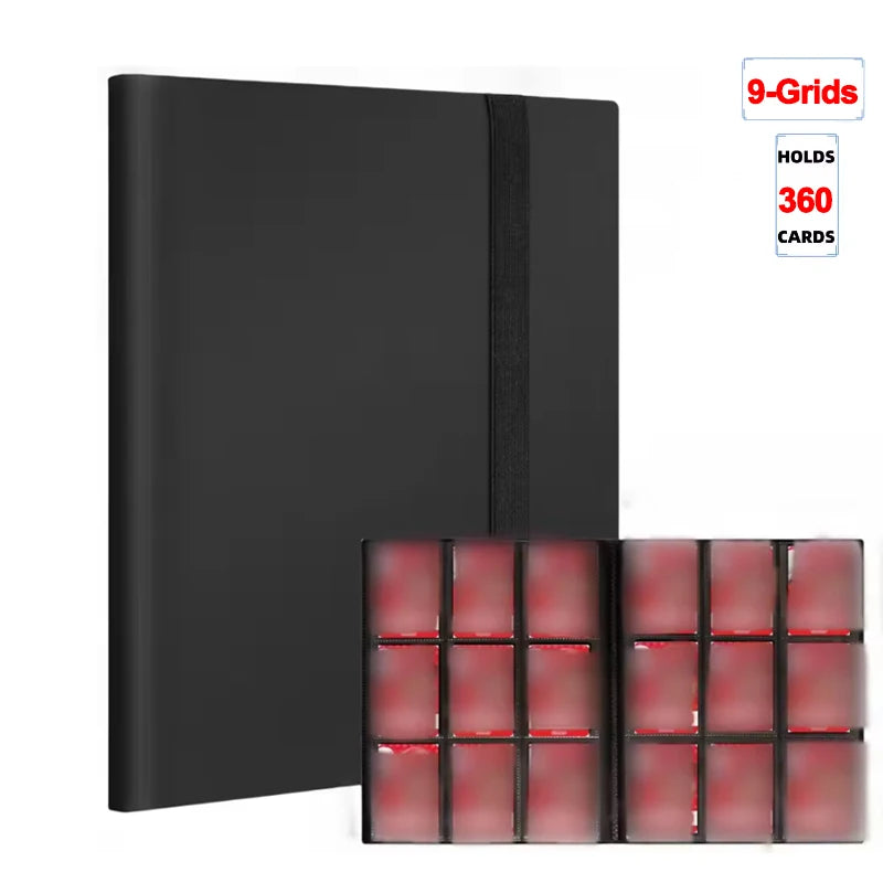 1Pc Card Binder 160/360/480 Trading Card Holder Book PP Cover Binder For Cards Durable Side Loading Card Book With Gaming Cards