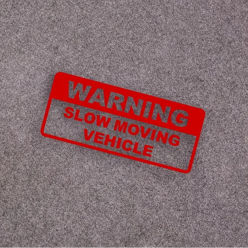 Warning slow driving car sticker PVC cool car sticker exterior decoration accessories warning car decal modeling