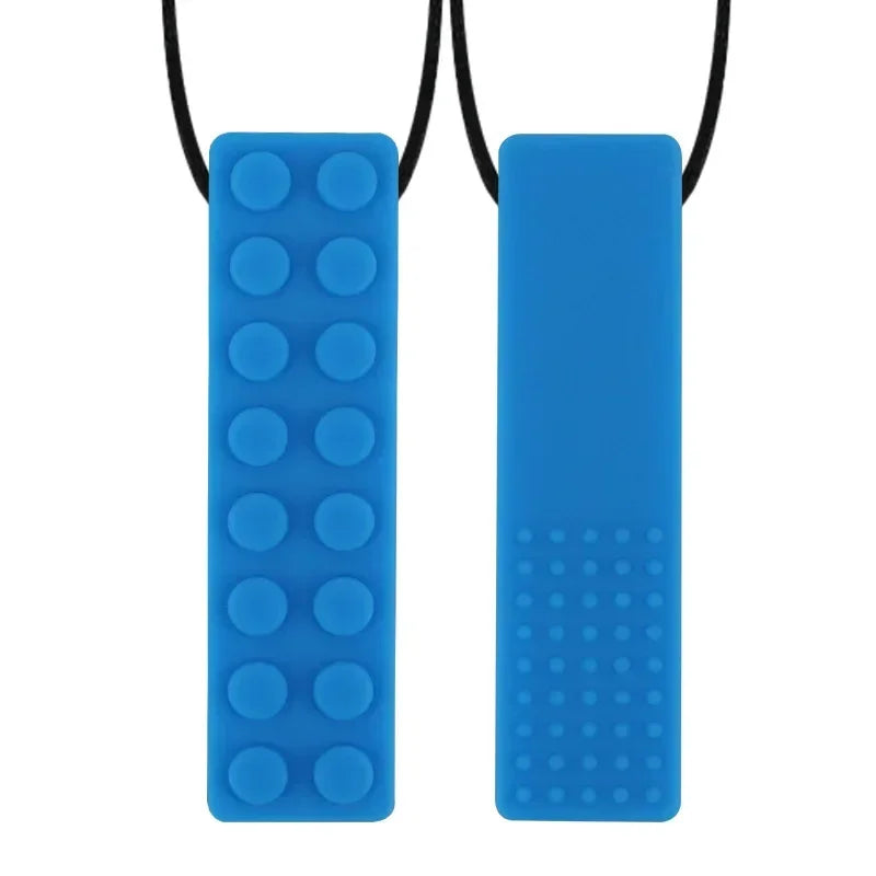 Baby Silicone Teether Kids Chew Necklace Sensory Chewy Pendant Oral Motor Toys Therapy Tools for Autism ADHD chidren's goods