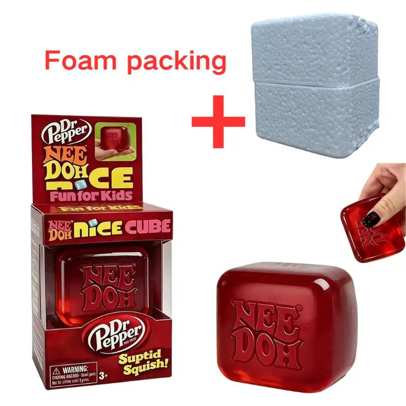 Nee DOH Model Soft Squishy Toy Nice Cube Sensory Stress Reliever Fidget Tool for Anxiety for Adults & Kids Premium in Stock