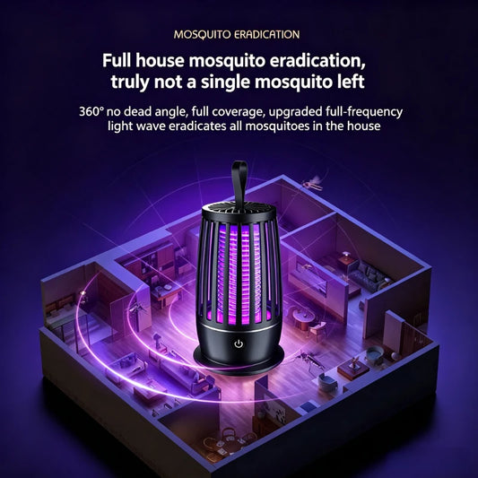 Electric Mosquito Killer Lamp USB Rechargeable Electric Shock Insect Zapper UV Light Mosquito Fly Trap Portable Indoor Home Bug