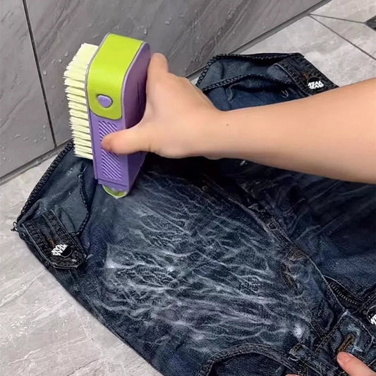 Multifunctional soap foaming box, hand-washing soap box with brush and wheels, household non-slip draining soap storage box