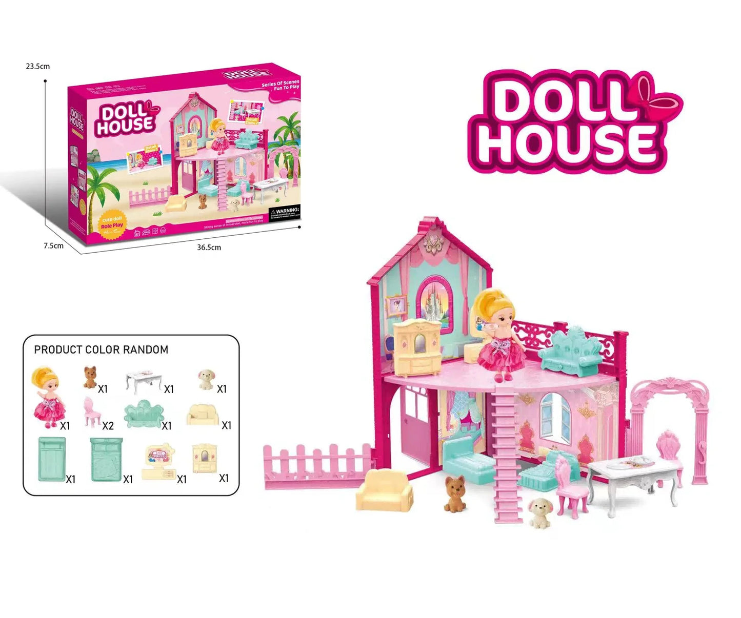 Girls Villa Castle Model Building Block Sets DIY Bricks Toys Doll house Villa Children Pretend Play Toys for Girls Gift