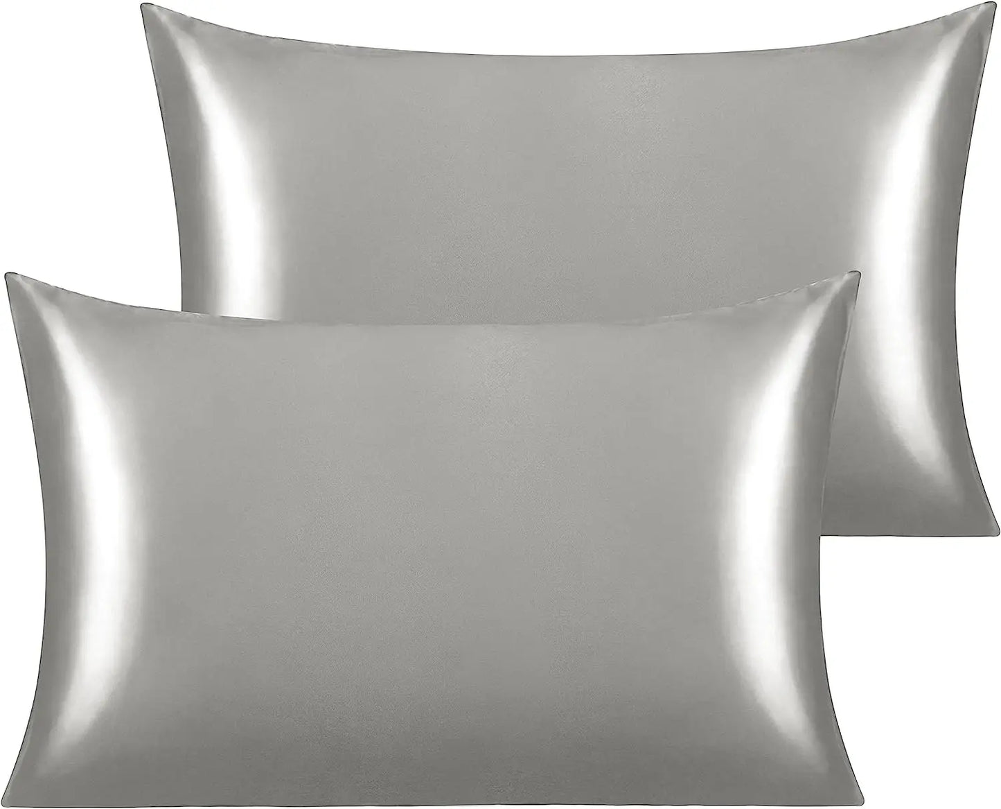 1 PC Silk Satin Toddler Pillowcase 35X50CM, Super Soft and Silky Cooling Travel PillowCases for Nursery, Kids, Boys Girls