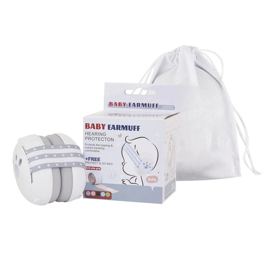 2 in 1 Baby Earmuff Mini-headset Adjustable Noise-proof Ear Protection Kids' Outdoor Sleep and Airplane Anti-noise Earmuffs