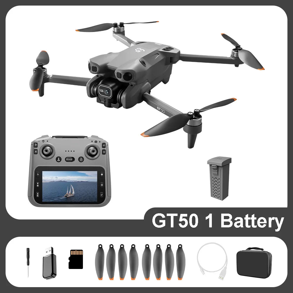 2026 NEW Original GT50 PRO RC Drone 8K HD Dual Cameras WiFi GPS 20mins Flight Aerial Photography Quadcopter Remote Control Toys