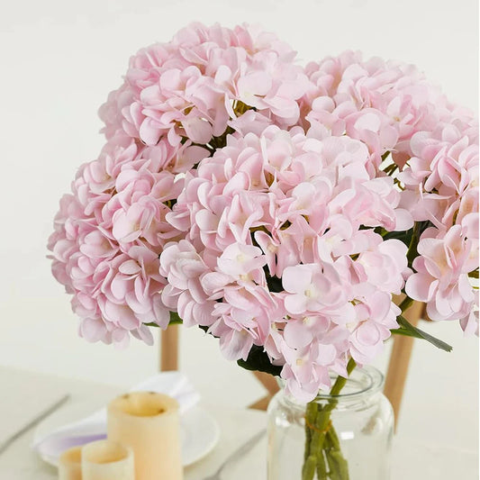10pcs New Artificial Flowers Vintage Silk Hydrangea Bouquet Wedding Decorative Fake Plants for Christmas Home Garden Decoration
