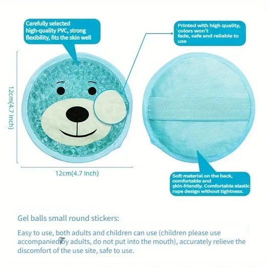 Reusable Cartoon Gel Ice Pack Dual Hot & Cold Compress Soothing & Revitalizing Fit for All Soothing Compress Cartoon Design