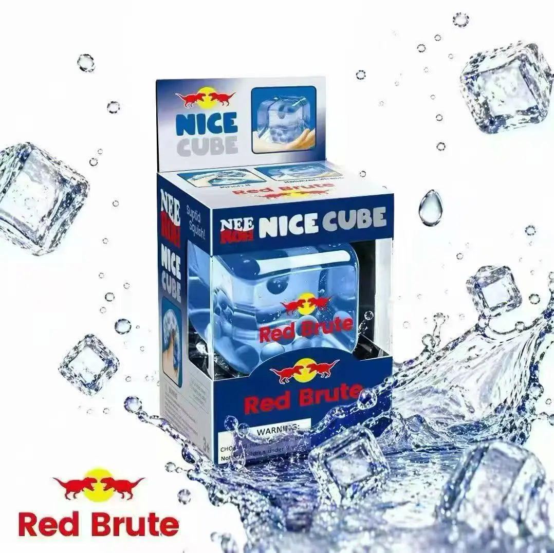 Schylling NeeDoh Nice Cube Squishy Squeeze Toy Stress Relief Anti Anxiety Sensory Fidget Tool For Kids Adults Autism ADHD