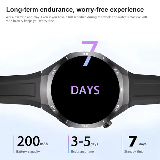 Smart Watch 5 Pro GPS NFC Smartwatch Men 360*360 AMOLED Screen Heart Rate Monitor Bluetooth Call IP67 Waterproof Men Smartwatch