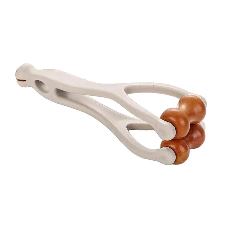 1/2pcs Solid Wood Finger Massage Roller with 360° Rollers Clip Design Finger Massager Acupressure Stick for Hand Meridian Relief