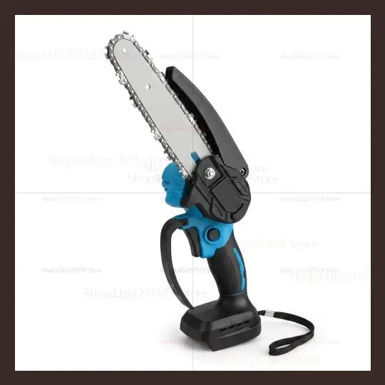 6Inch Cordless Electric Chainsaw Rechargeable No Battery Lightweight Power Tool for Woodcutting Gardening Makita 18V Compatible