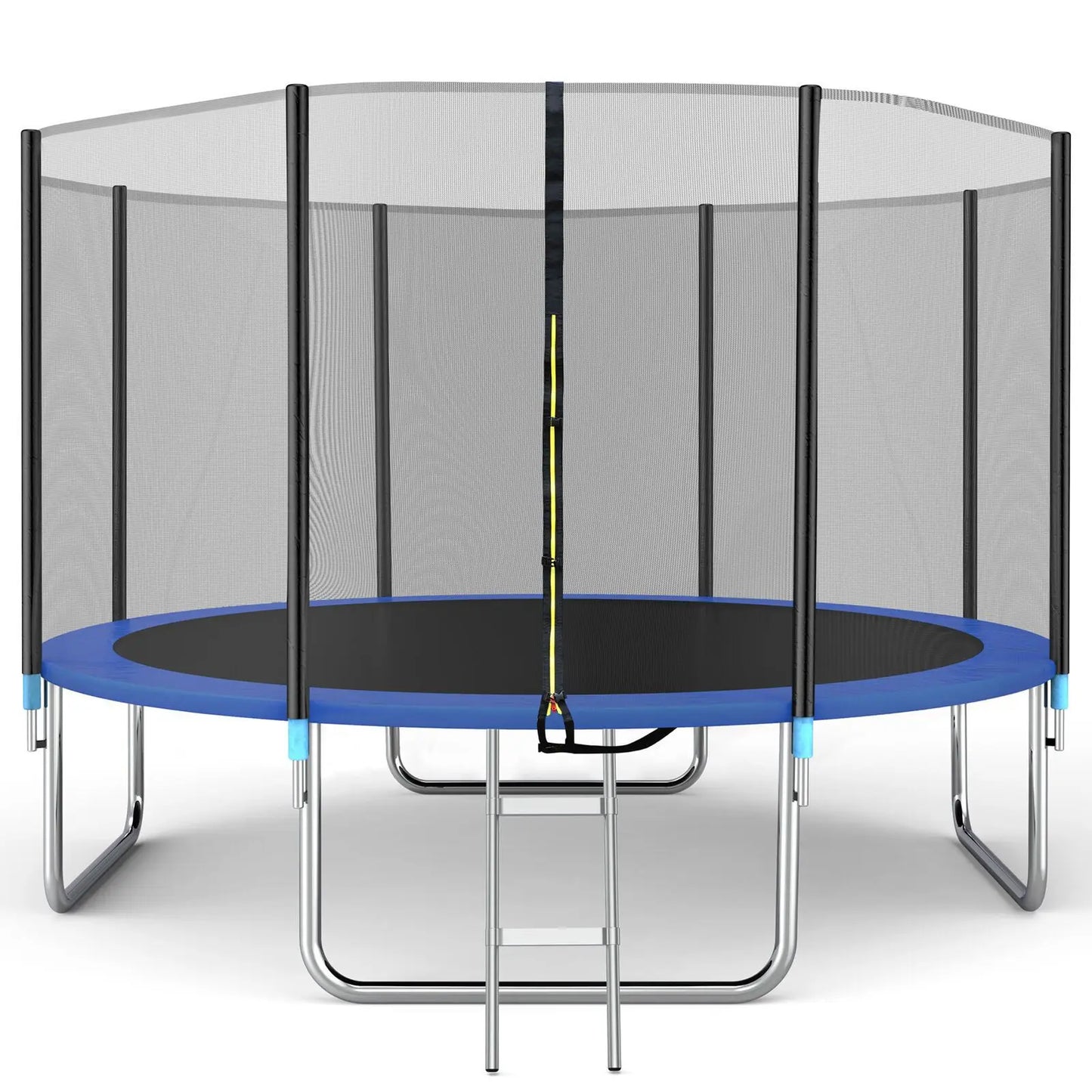 Outdoor Large Folding Trampoline with Safety Net Adult Coil Spring Bed Commercial Children Trampoline
