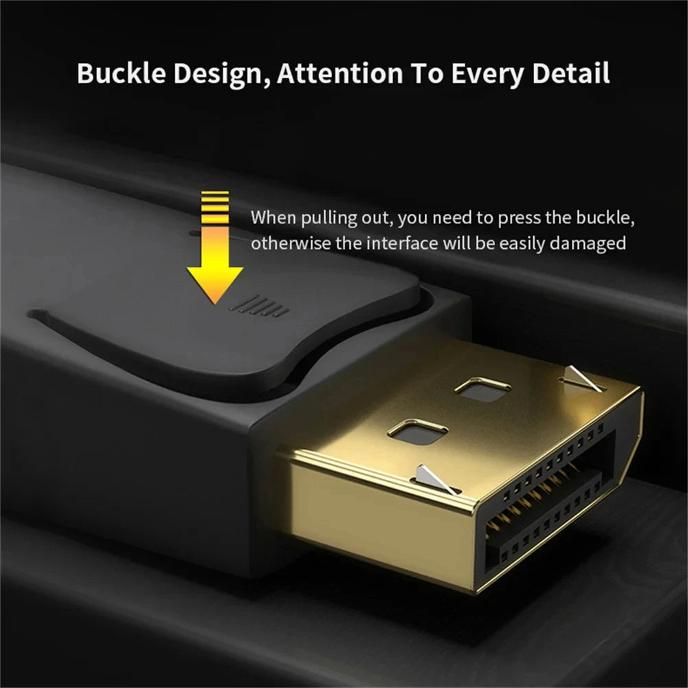 1.8M DP To HDMI-compatible Cable 4k DisplayPort To HD Adapter Male To Female DisplayPort To HDTV Converter for Monitor Projector