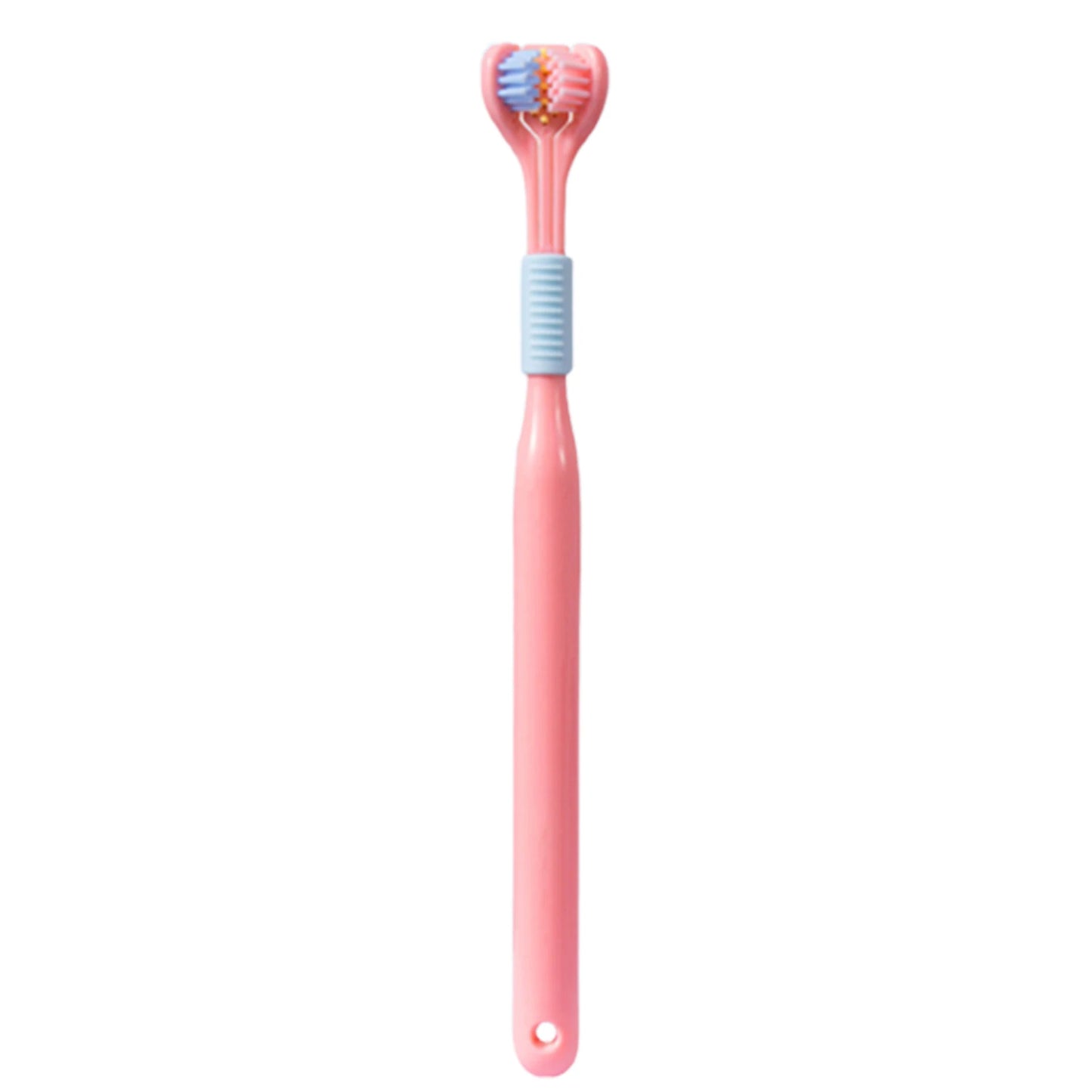 Household 3-Sided Toothbrush with Soft Bristles Comfortable Easy to Use Deep Cleaning Toothbrush for Adults Kids Boys Girls