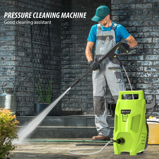 2050PSI Electric High Pressure Washer, 1.6GPM 2300W Washer with 1-180° Adjustable Nozzle and Detergent Tank for Cleaning Car