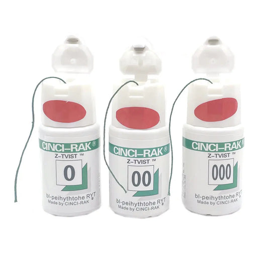 Dental Thread Disposable Gingival Retraction Cord Knitted Cotton Gum Line Dentist Material 1 Bottle Size 0 00 000