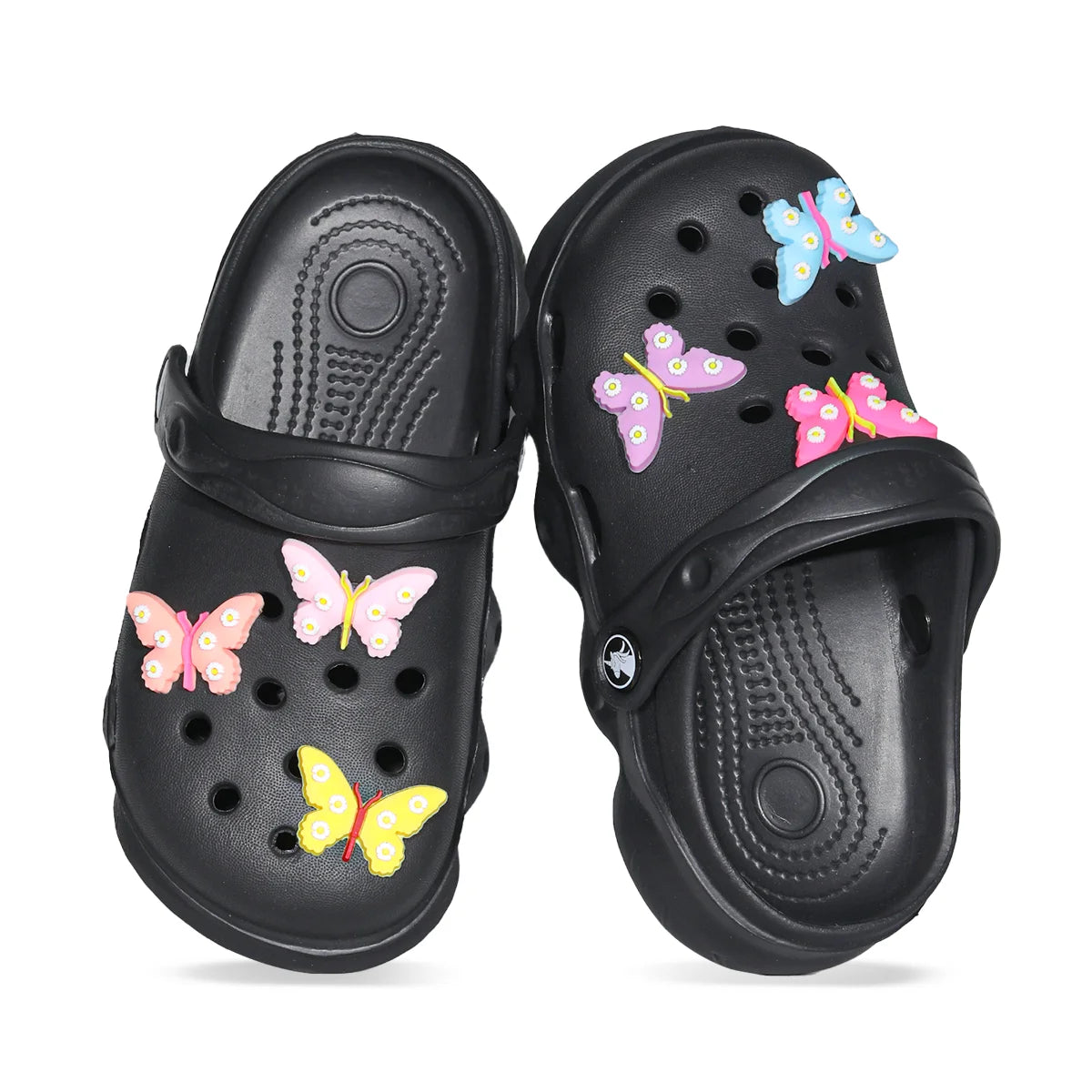 Comfortable and lightweight girls' clogs, can be worn in all seasons, exquisite butterfly shoes,summer hot beach shoes 1214