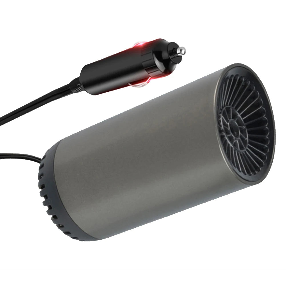 2 in 1 12V 150w Suction Cup Car Heater Windshield Defrost Defogger Car Heat Cool 360° Rotatable Car Accessories Portable Heater