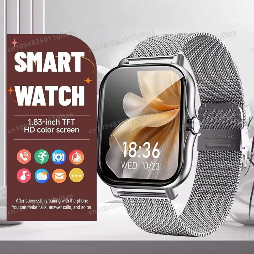 New Smartwatch BT Call Health&Sleep Monitoring 1.80''HD Screen Kids Smart Watch Waterproof Fashoin Sports Bracelet For Women Men