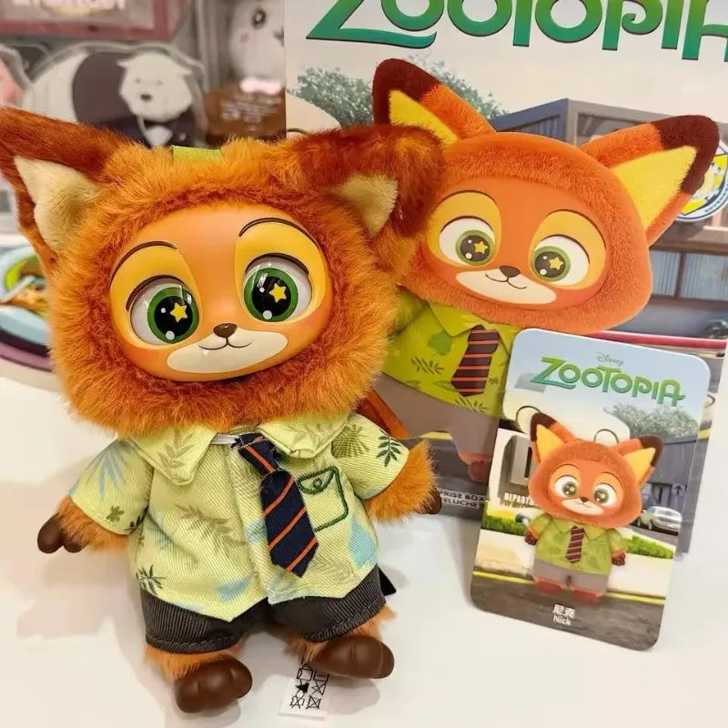 High Quality Zootopia Series Blind Box Judy Nick Vinyl Plush Cartoon Character Pendant Trendy Toys Box Birthday Gifts for Kids