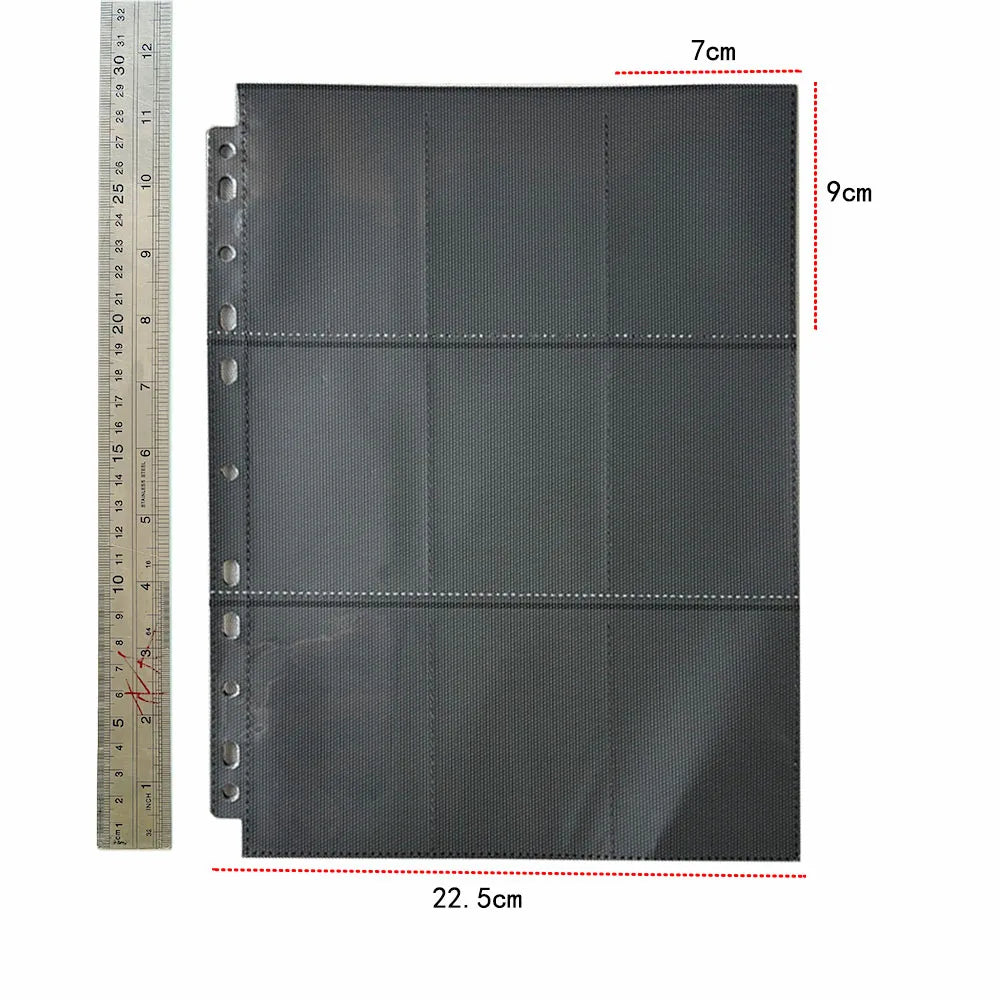 A4 Clear 10 Pcs Photo Album Refill Pages File Protector 4/11 Holes 6×4 8×10 4/11 Ring Binder Photocards Postcard Card Notebook