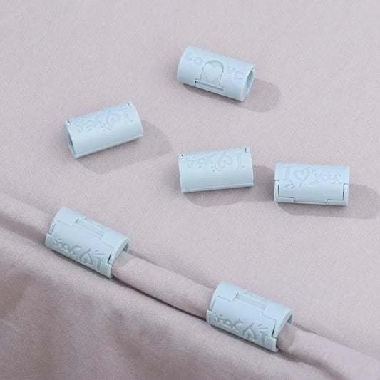 6PCS Invisible Needle-free Bed Sheet Holder Quilt Cover Non-slip Mattress Sheet Buckle Bed Pegs Clamp Fastener Gripper