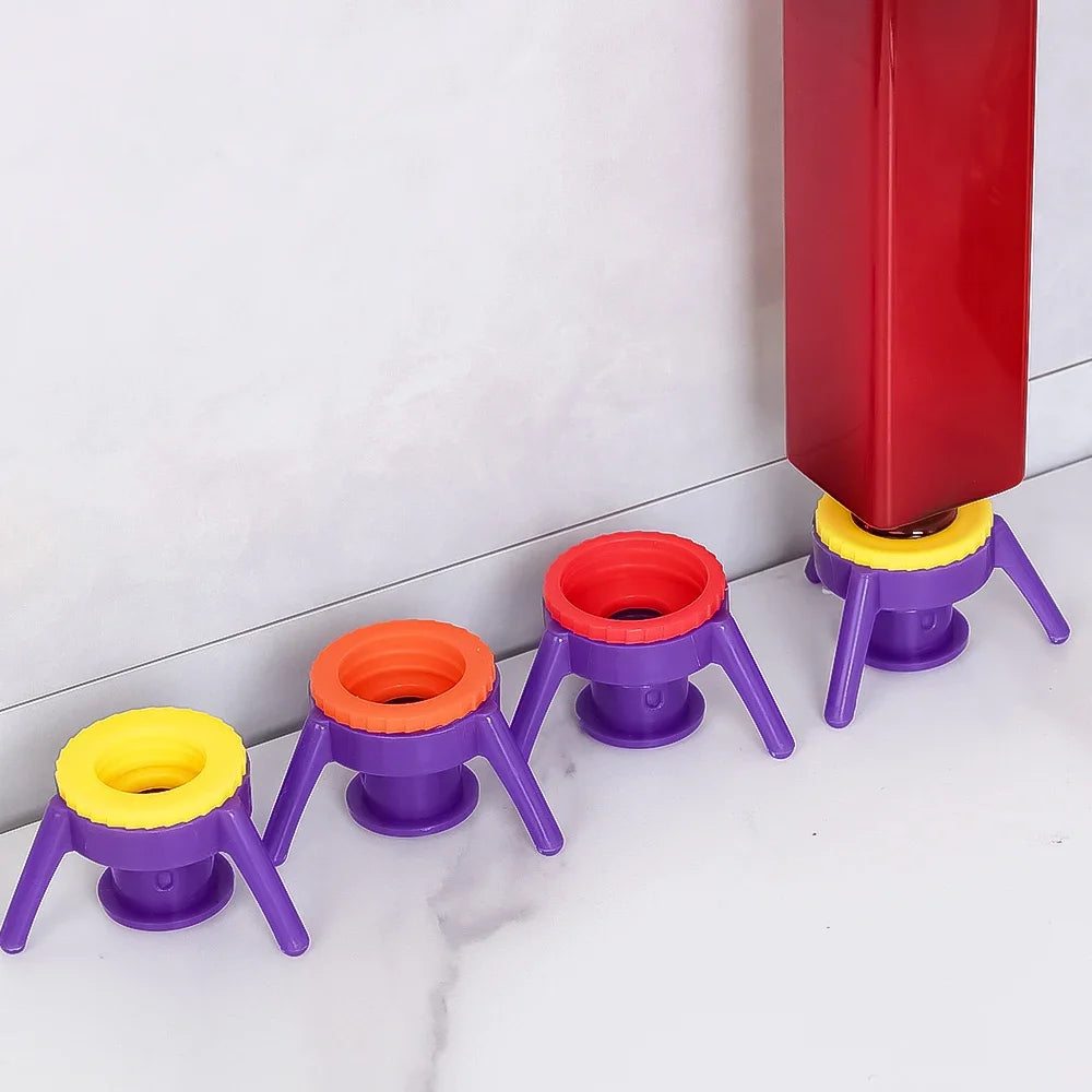 3Pcs/set Squeeze Bottle Cap Upside Down Tripod Bottle Caps No Waste Leak Prevention Cover Kitchen Bathroom Storage Rack Holder