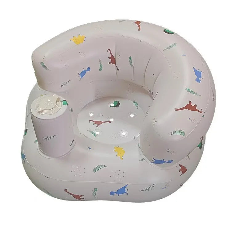 Children Inflatable Sofa,Inflatable Baby Sofa for Babies 3 Months & Up,Baby Seats for Infants, Blow Up with Built in Air Pump